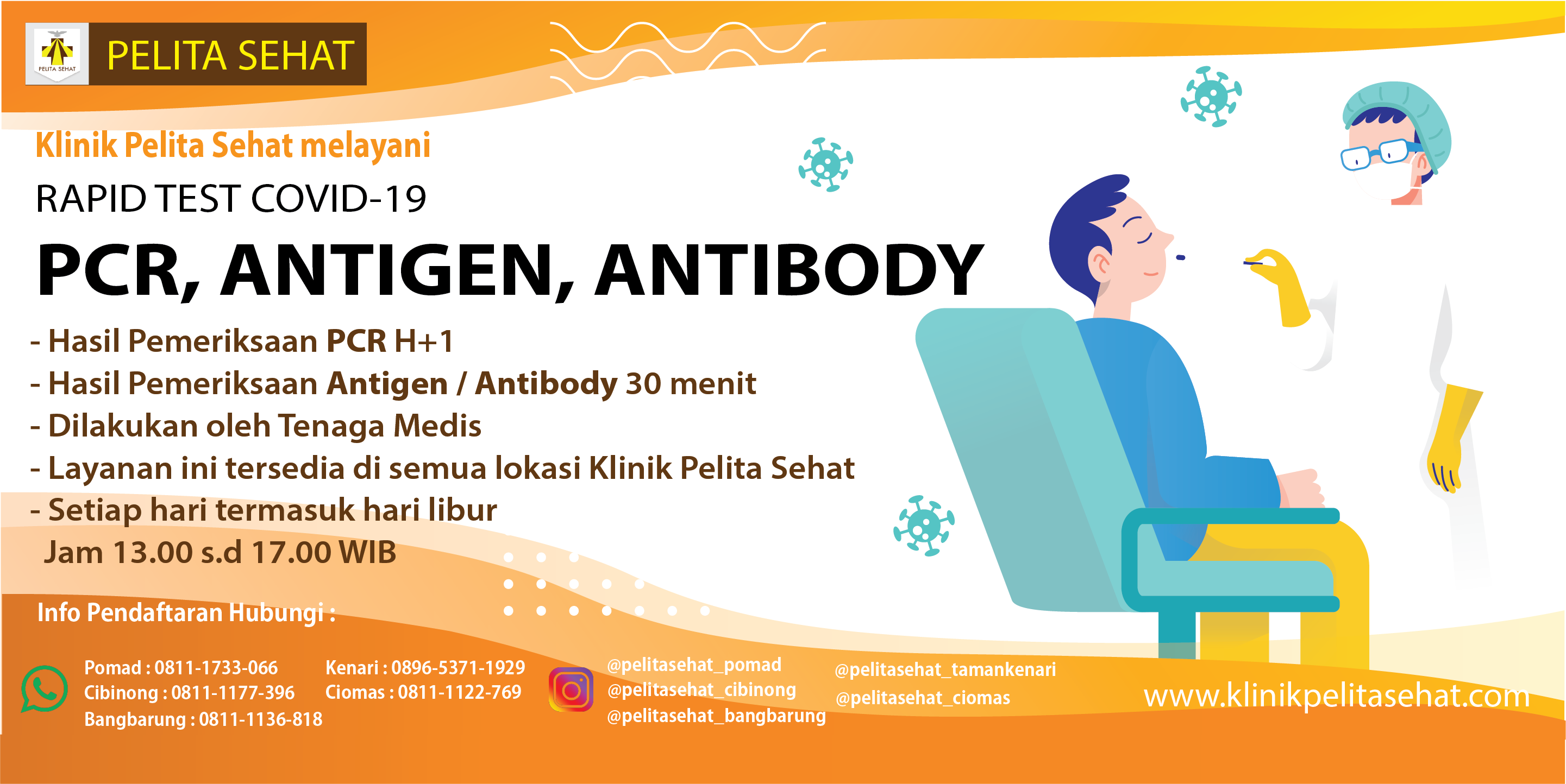 info PCR, antigen, antibody